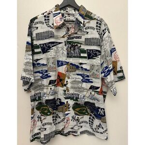 Aloha by Reyn Spooner‎ Baseball MLB New York Yankees Short Sleeve Shirt Size XL